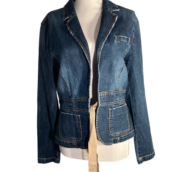 VTG Y2K 2006 Original Old Navy Denim Jacket Great ConditionDistressed VINTAGE - Picture 2 of 6